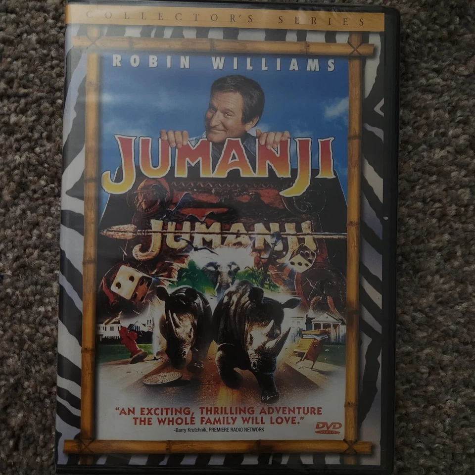 Jumanji (DVD, 1995, Collector’s Series) Robin Williams BRAND NEW SEALED Foto 1 de 4