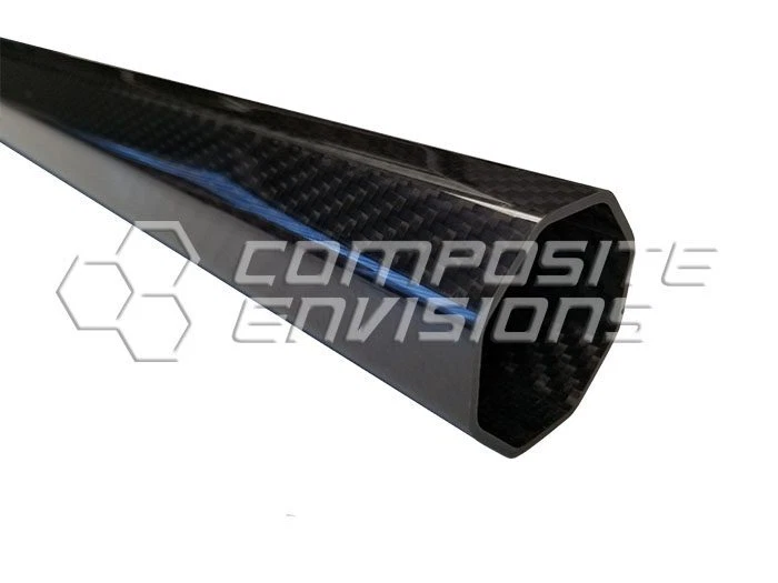 Carbon Fiber Octagonal Tubing - 2x2 Twill Gloss Finish 38" - Image 1 of 1