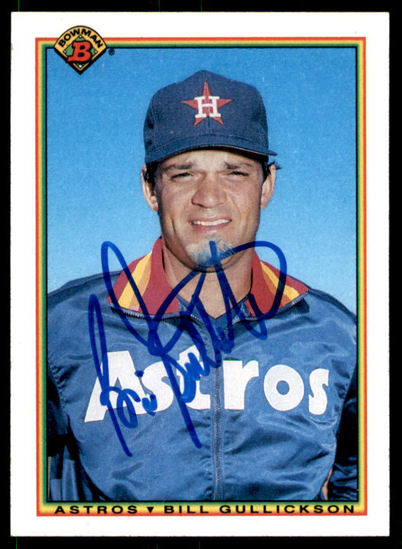 1990 Bowman #65 Bill Gullickson IP Signed Card Auto Autographed