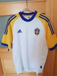 2002 - 2003 Sweden, Away Football Shirt by Adidas, Size Small - Picture 1 of 6