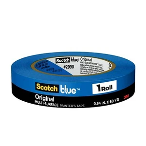 ScotchBlue Painter's Tape .94" x 60yds 3" Core Blue 209024A - Picture 1 of 9