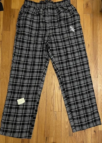 Chicago White Sox Concept Sports Plaid Lounge Pants Men's Medium Cover