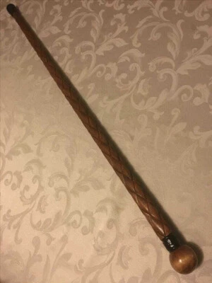 vintage designer look wooden walking cane stick new handmade hand handle stick - Image 1 of 4