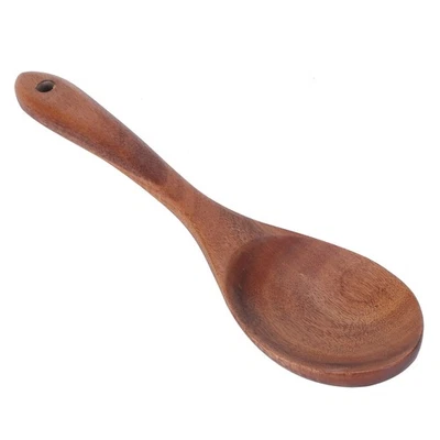 (26*6.5 Teak Salad Spoon) Teak Cooking Spoon Wooden Spoon Salad Spoon Salad F - Image 1 of 4