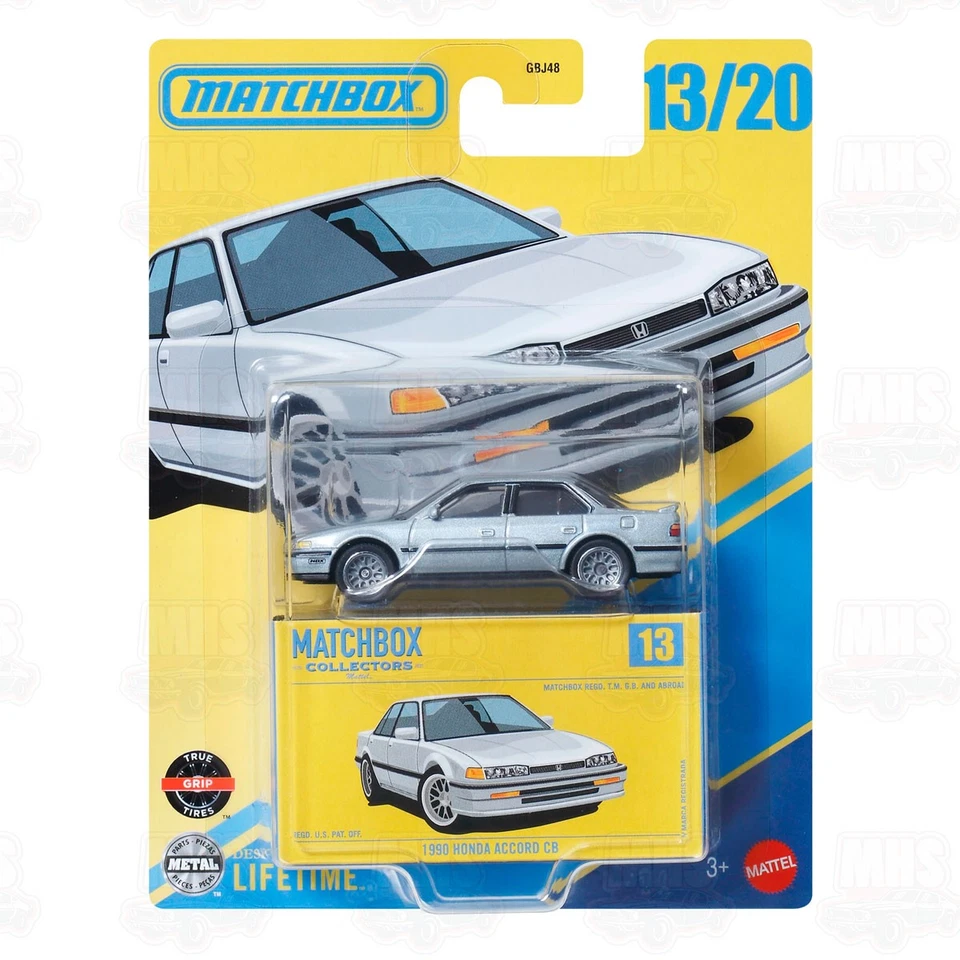 Honda Accord CB 1990 Silver Matchbox Collectors 2025 MB1421 1/64 JCL27 Foto 1 de 1