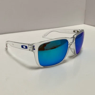Óculos de sol Oakley Holbrook XL OO9417-0759 polarizado lentes de safira/armações transparentes - Imagem 1 de 4