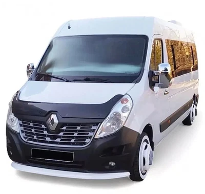 NEWLOOK FOR Renault Master 2014–2018 GLOSS BLACK BONNET WIND STONE PROTECTOR