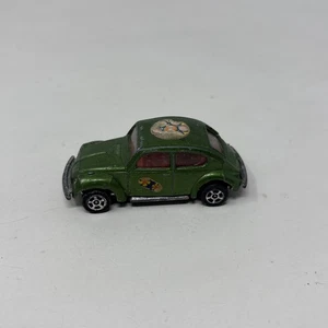 VINTAGE CORGI JUNIORS WHIZZWHEELS GREEN VOLKSWAGEN 1300 BEETLE ~ MADE IN ENGLAND - Picture 1 of 6