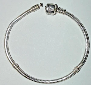 Pandora Moments Classic Barrel Clasp 7,25" Schlangenarmband Sterlingsilber - 925 - Bild 1 von 15