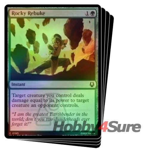 Foil Presale Rocky Rebuke X4 M/NM Magic MTG Avatar: The Last Airbender - Image 1 of 1