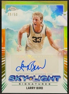 2024-25 Topps Chrome Sky-Light Signatures Gold Refractors Larry Bird Auto /50 - Bild 1 von 2