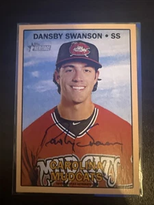 2016 Topps Heritage Minors Real One Autographs Peach Dansby Swanson Auto /25 - Picture 1 of 10