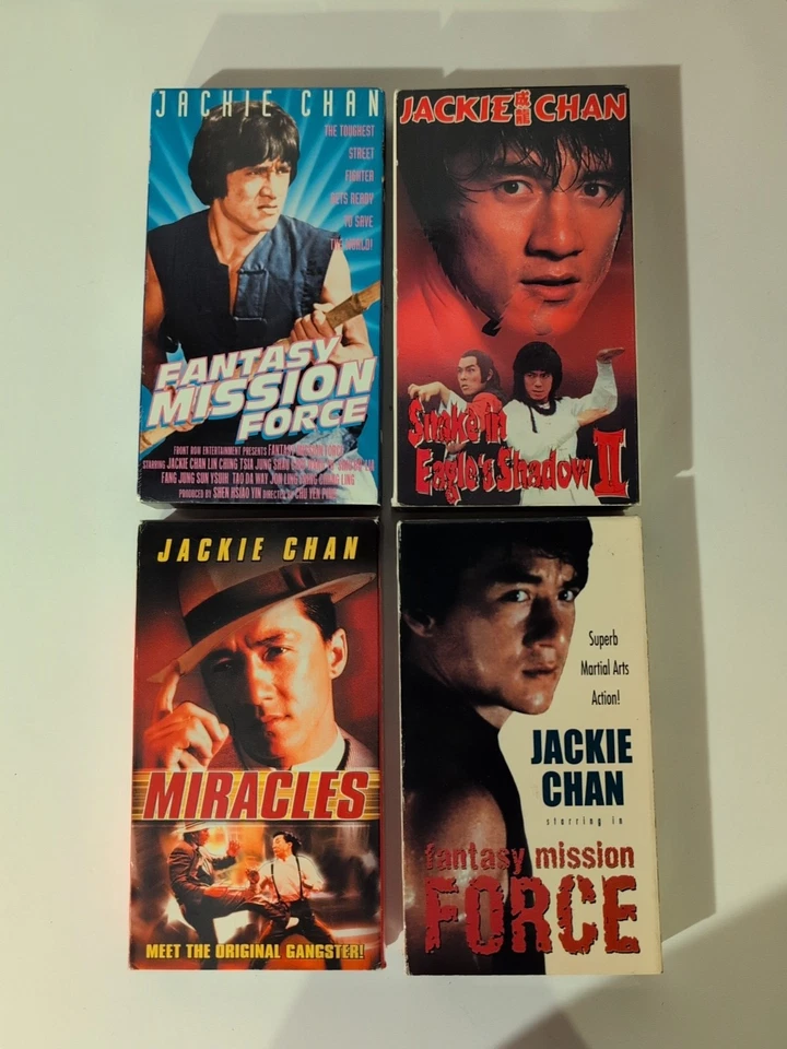 Лот товаров с фильмами Джеки Чан на видеокассетах - Изображение 1 из 4