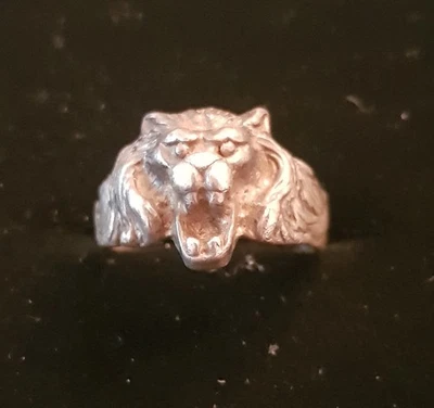 Löwenkopf Ring 835er-Silber - Bild 1 von 4