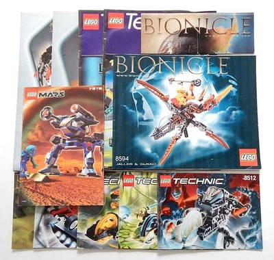 Lot of (15) Lego Manuals Technic 8512 8509 8514 8237 8257 Bionicle 8594 8535 - Image 1 of 4