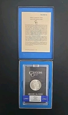 1878-CC $1 GSA Morgan Silver Dollar NGC MS-62 VAM 11 Lines in Wing Top 100 OGP - Image 1 of 4