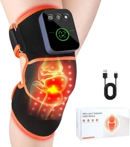Ginocchiera Terapia Luce Rossa con Massaggio Vibrante - Luce Infrarossa 660nm&850nm - Foto 1 di 8