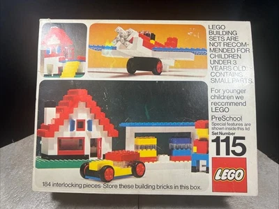 Vintage Rare Lego Set Number #115 197Os Not Complete Red White Blue Plus (Q) - Image 1 of 4