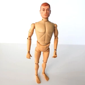Vintage 1967 Gi Joe Blue Eyes Red Brown Hair Nude Action Man British Infantry 1714 - Bild 1 von 17