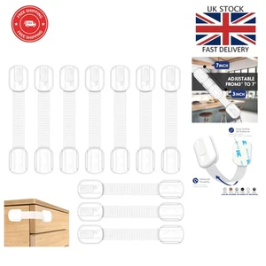 Baby Proofing Made Simple: 10 Pack Adjustable Cupboard Locks - Easy Install - Picture 1 of 11