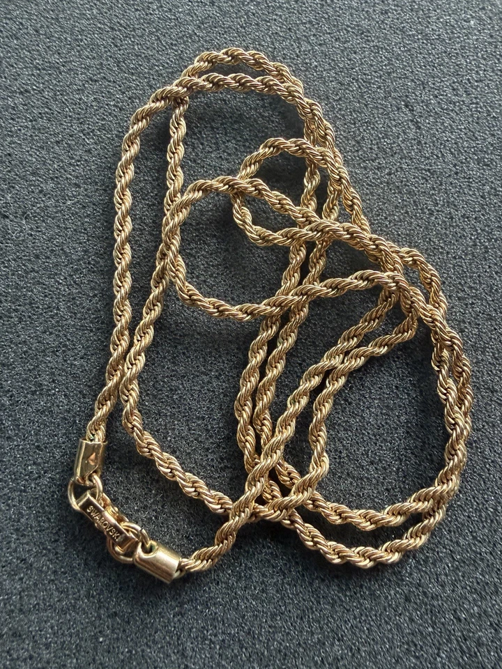 Collar Swarovski Placa Oro 21" Foto 1 de 1