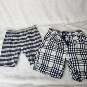 First Impressions & Carters Baby Boy Size 24M 2T Shorts Plaid Striped Casual - Picture 1 of 7