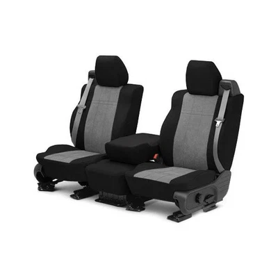 For Ford Explorer 25 MicroSuede 1st Row Black & Light Gray Custom Seat Covers Foto 1 de 3