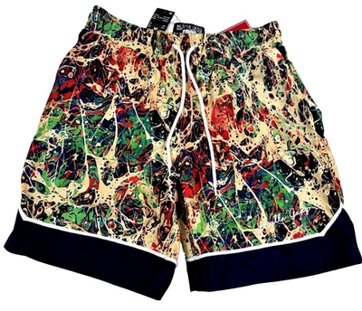 Pantalones Cortos/Playa/Natación Hustle Gang Over Everything Para Hombre Talla Mediana, NUEVO Foto 1 de 4