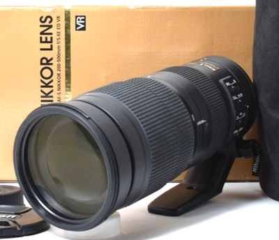 Nikon AF-S NIKKOR 200-500mm f/5.6 E ED VR Lens For F Mount Near Mint  From Japan - Image 1 of 4