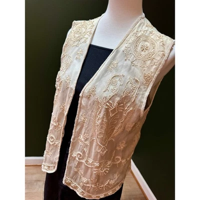 Vintage Rafaella Beaded Vest Women's Size M - Image 1 of 4