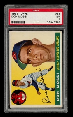 1955 Topps Set-Break # 85 Don Mossi PSA 7 casi nuevo Foto 1 de 3