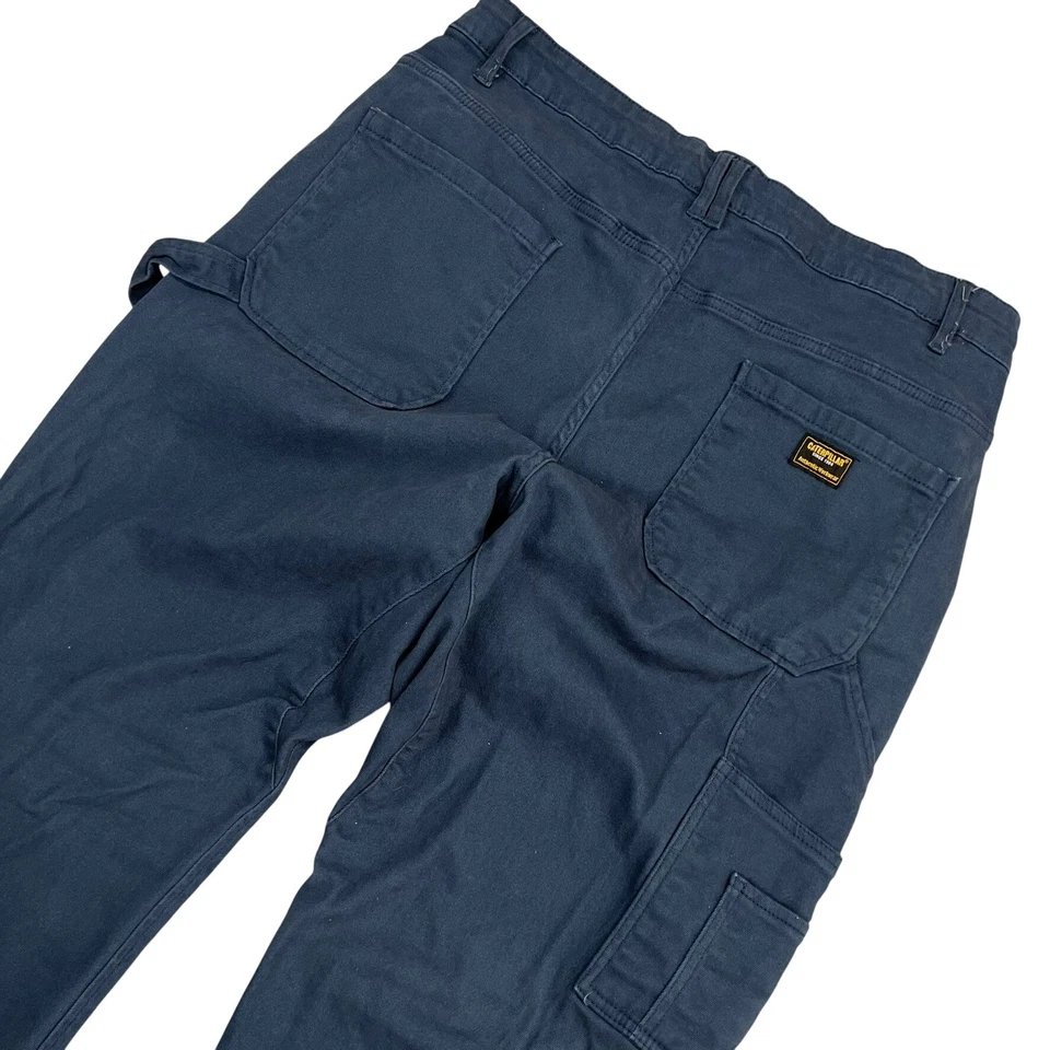 Caterpillar Carpenter Pants Navy Blue Work Utility Double Knee Men's 38x32 EUC - Image 1 of 4