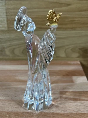 GORHAM Crystal Nativity - Angel w/ Golden Dove - Image 1 of 4