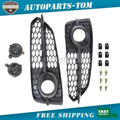 Parachoques delantero luz antiniebla cubierta rejilla bisel para Audi A8 Quattro S8 2011 2012-2014 Foto 1 de 4