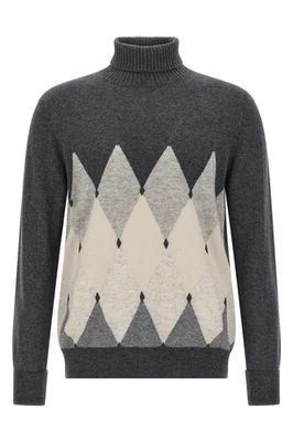 BALLANTYNE Gray Cashmere Sweater New And Authentic - Image 1 of 2