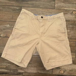 LL Bean Shorts Men's Tan Item ID 501391 100% Cotton Standard Fit Chino Size 34 - Picture 1 of 14