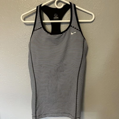 Nike Mujeres Corredor Espalda Rayas Ligeramente Construido Sujetador Activo Tanque XL Gimnasio Atlético  Foto 1 de 4