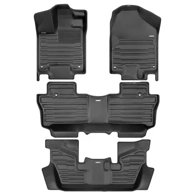 TuxMat Custom Floor Mats for Honda Pilot 7-Seater - 2016-2022 - Full Set Foto 1 de 4