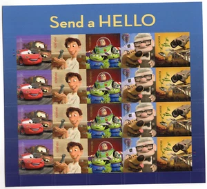 Scottt #4557a Send a Hello Pixar Sheet of 20 Stamps - MNH - Picture 1 of 1