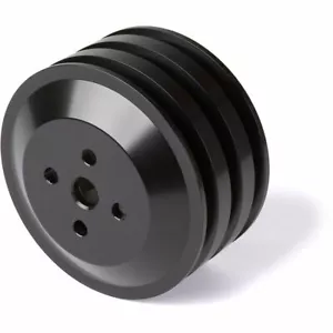 Negro Bloque pequeño Ford Bomba de agua Polea Alto flujo 3 ranura AC 302 351 400 V8 - Imagen 1 de 2