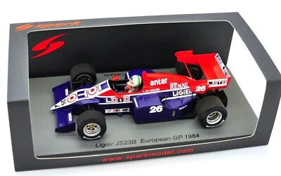 SPARK LIGIER RENAULT JS23B A DE CESARIS EUROPEAN GP 1984 F1 1-43 Foto 1 de 4