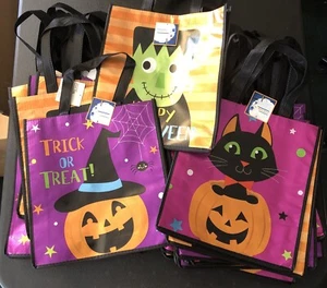 Set of 28 Halloween Treat Bags, Purple & Orange Tote Bag [NEW] - Picture 1 of 7