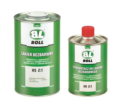 SET Boll 001662+001663 2K HS 2:1 Klarlack + Härter 1,5 L | Klarlack 1,0 L Härter - Bild 1 von 3