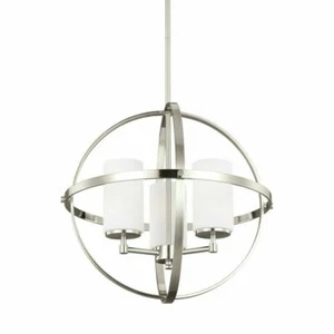 Sea Gull Lighting - Alturas - Three Light Chandelier Contemporary Brushed Nickel - Picture 1 of 1