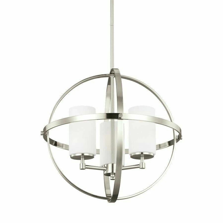 Sea Gull Lighting - Alturas - Three Light Chandelier Contemporary Brushed Nickel - Image 1 of 1
