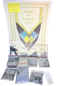 HTF Joyce Lukomski Jewelry Beading Kit GEOMETRIC NECKLACE SHIMMERING SHAPES BLKS - Picture 1 of 5