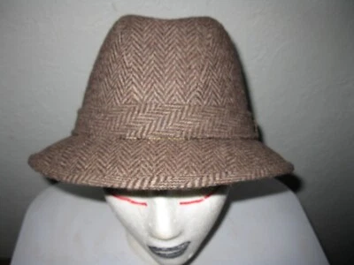 Vintage C.R. Sombrero Anthony's Tweed Fedora largo años 70-80? Foto 1 de 4