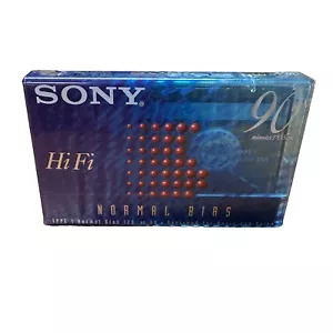 Sony Hi Fi 90 Normal Bias Cassette NEW SEALED - Picture 1 of 2