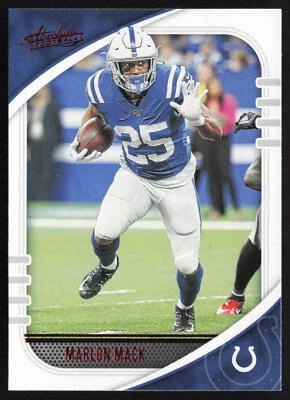 2020 Panini Absolute Red Marlon Mack #39 Indianapolis Colts - Image 1 of 2