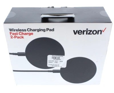 Verizon Fast Charge Wireless Charging Pad (2 Pack) iPhone 11 12 13 14 15 Pro Max - Image 1 of 4